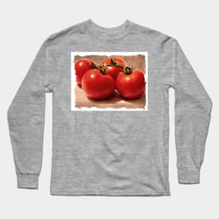 Vintage Grunge Tomatoes Long Sleeve T-Shirt